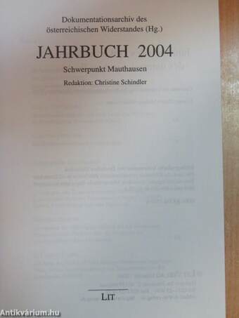 Dokumentationsarchiv des österreichischen Widerstandes Jahrbuch 2004