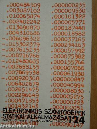 Elektronikus számítógépek statikai alkalmazása