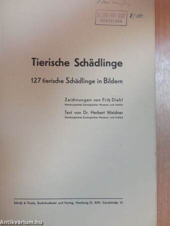 Tierische Schädlinge