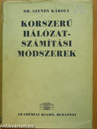 Korszerű hálózatszámítási módszerek