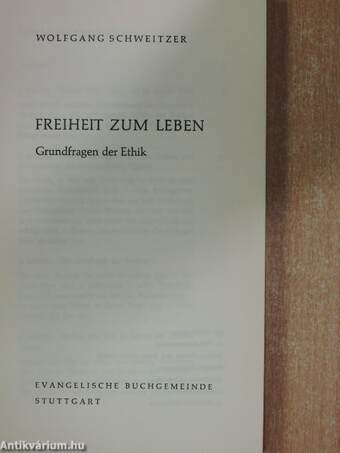 Freiheit zum Leben