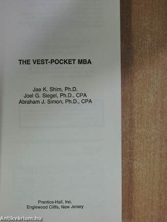 The Vest-Pocket MBA