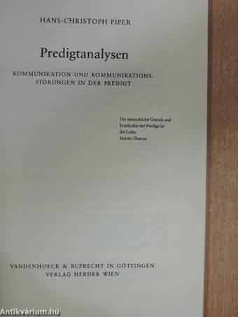 Predigtanalysen