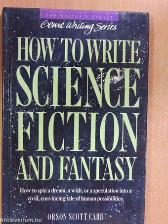 How to Write Science Fiction and Fantasy