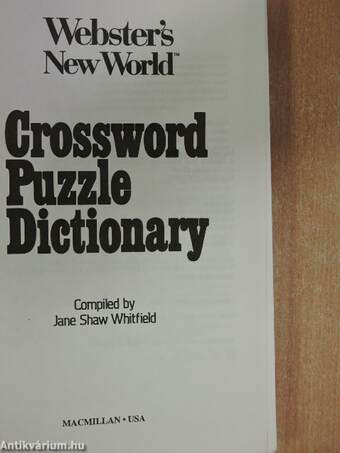 Crossword Puzzle Dictionary