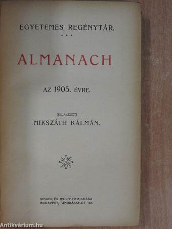 Almanach az 1905. évre