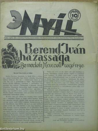 Nyíl 1931. december 31. - Berend Iván házassága