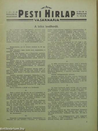 A Pesti Hirlap Vasárnapja 1930. március 16.