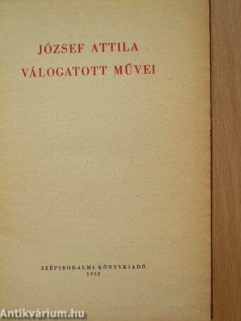 József Attila válogatott művei