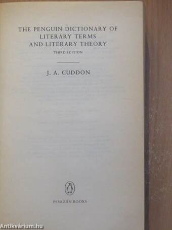 The Penguin Dictionary of Literary Terms and Literary Theory