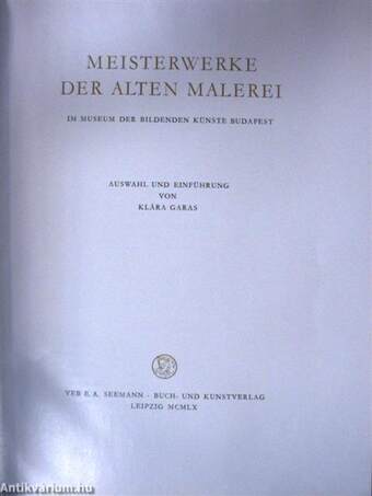 Meisterwerke der alten Malerei