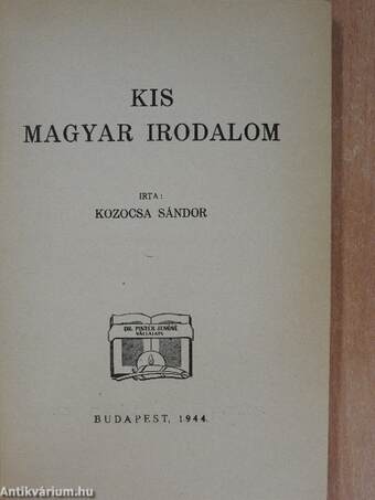 Kis Magyar Irodalom