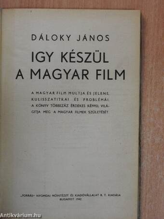 Igy készül a magyar film