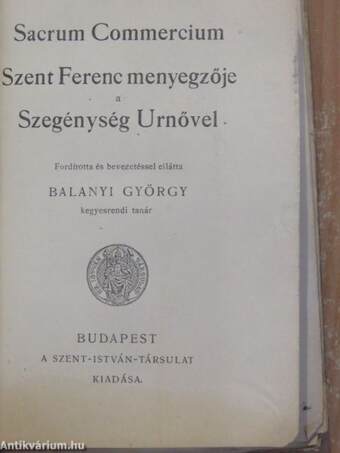 Szent Ferenc menyegzője a Szegénység Urnővel