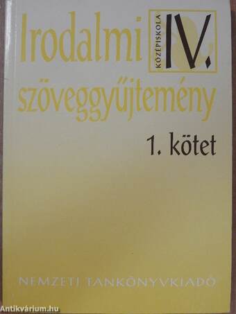 Irodalmi szöveggyűjtemény IV/1-2.