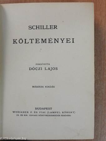 Schiller költeményei