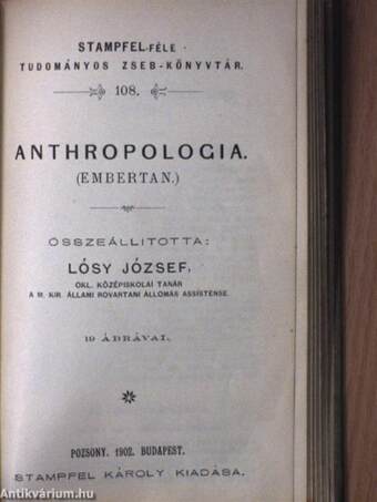 Az állatok természetrajza/Anthropologia (Embertan)