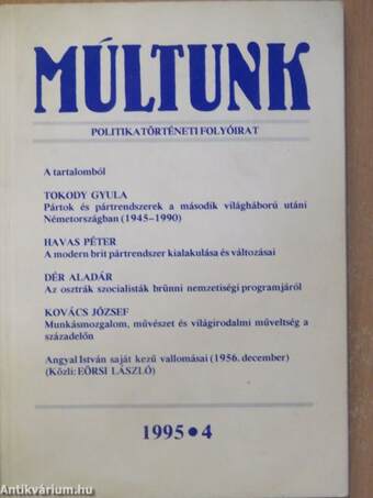 Múltunk 1995/4.