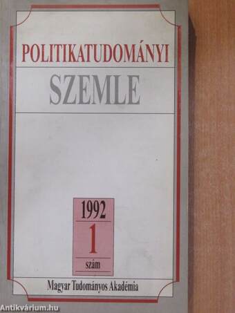 Politikatudományi Szemle 1992/1