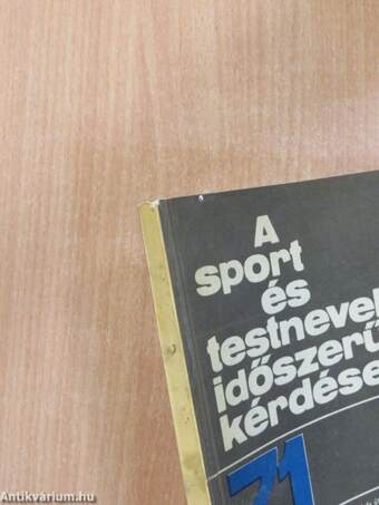 A sport és testnevelés időszerű kérdései 1971/2.