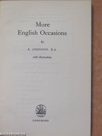 More English Occasions