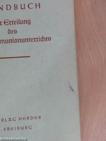 Handbuch zur Erteilung des Erstkommunion-Unterrichts