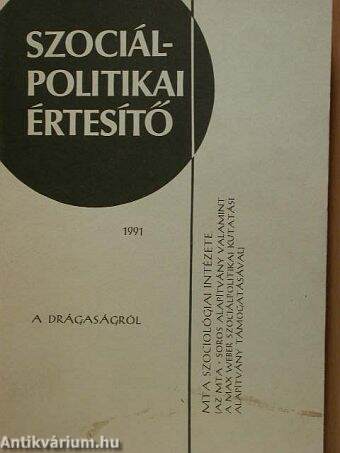 Szociálpolitikai értesítő 1991.