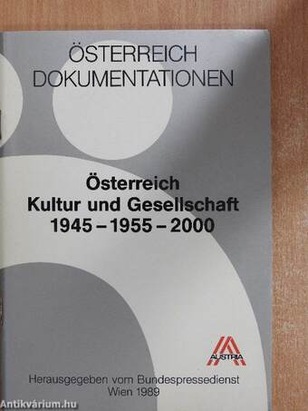 Österreich Kultur und Gesellschaft 1945-1955-2000