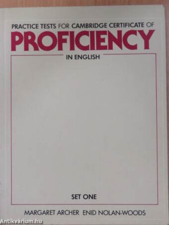 Practice Tests for Cambridge Certificate of Proficiency in English 1.