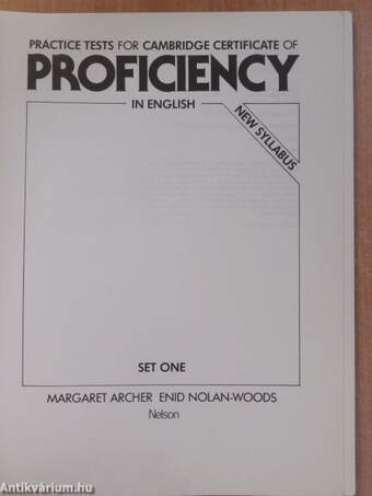 Practice Tests for Cambridge Certificate of Proficiency in English 1.