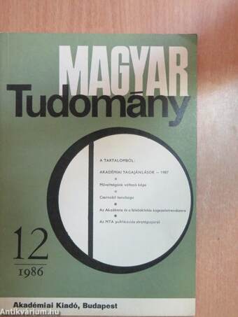 Magyar Tudomány 1986. december