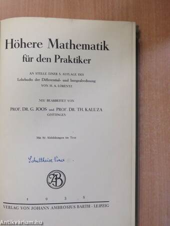 Höhere Mathematik für den Praktiker