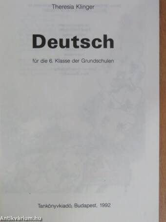 Deutsch für die 6. Klasse der Grundschulen