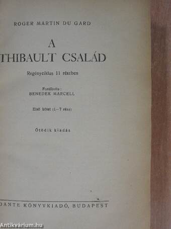 A Thibault család I-II.