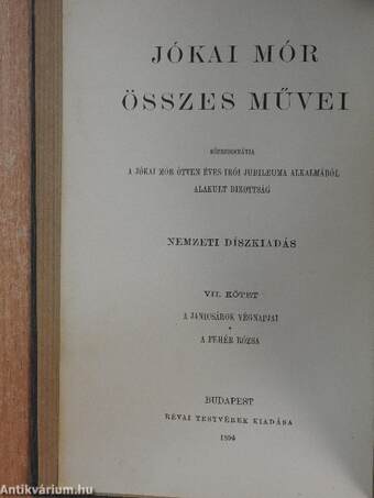 A janicsárok végnapjai/A fehér rózsa