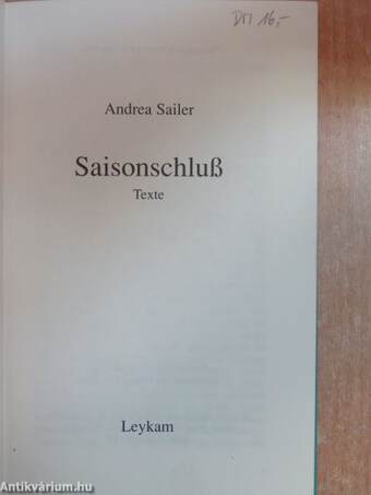 Saisonschluß