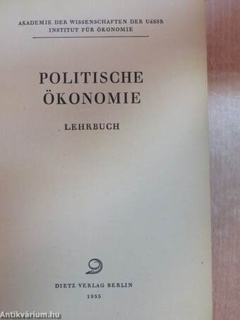 Politische Ökonomie