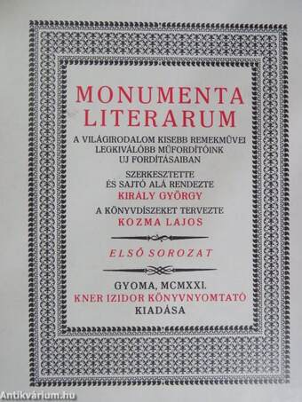 Monumenta Literarum I.
