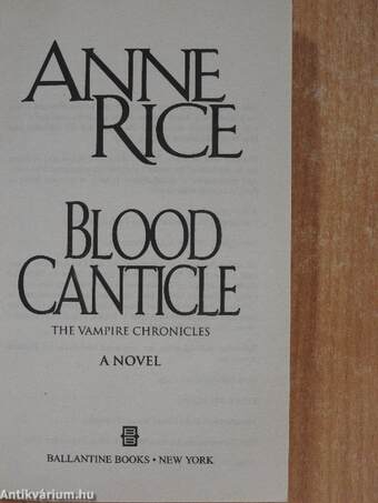 Blood Canticle