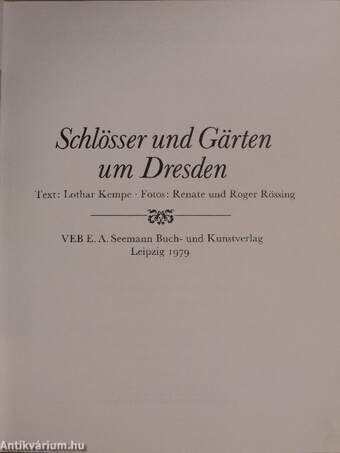 Schlösser und Gärten um Dresden