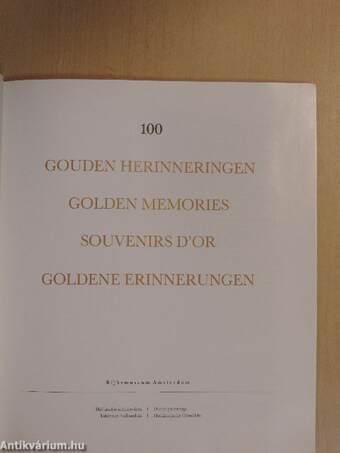 100 Golden Memories/100 Gouden herinneringen/100 souvenirs d'Or/100 Goldene Erinnerungen