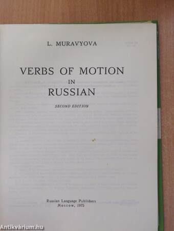 Verbs of Motion in Russian