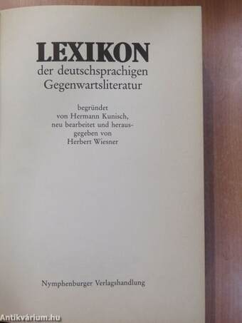 Lexikon der deutschsprachigen Gegenwartsliteratur