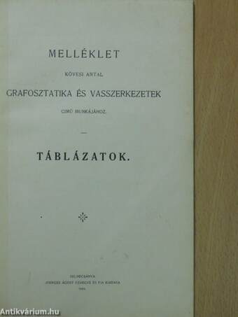 Táblázatok