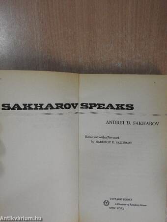 Sakharov Speaks