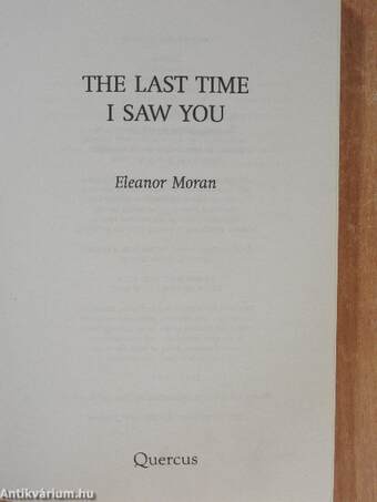 The Last Time I Saw You