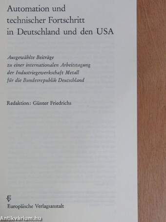 Automation und technischer Fortschritt in Deutschland und den USA