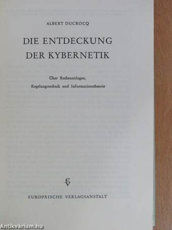 Die Entdeckung der Kybernetik