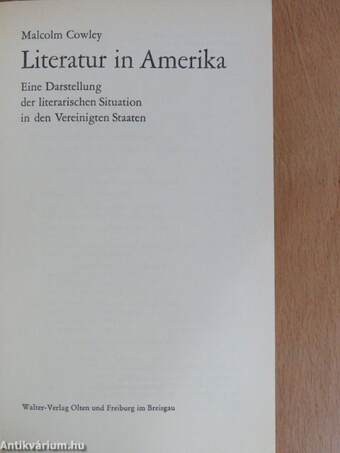 Literatur in Amerika