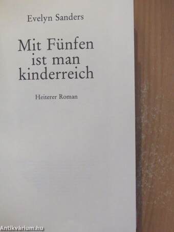 Mit Fünfen ist man kinderreich